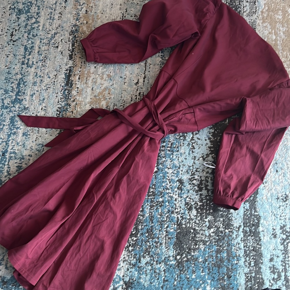 NWOT Emma Knudsen Reece Long Sleeve Wrap Dress Size Small - Picture 7 of 7